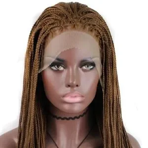 ?Miriam  26 ” Brown Braided LaceFront WIG *NWT* Amazon.com : BTWTRY Dark Brown Color Braided Synthetic Lace  main image 4